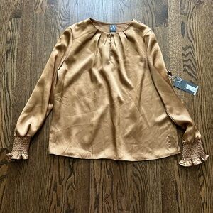 Satin Bronze Women's Top in Large